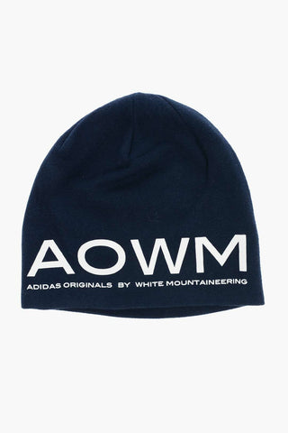 Cappello Beanie con Stampa a Contrasto