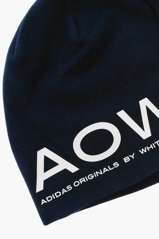 Cappello Beanie con Stampa a Contrasto