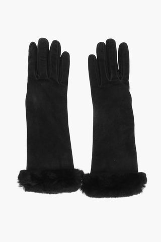 Guanti in Pelle a Tinta Unita