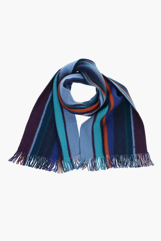 Wool Scarf with Fringes 
