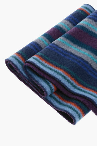 Wool Scarf with Fringes 
