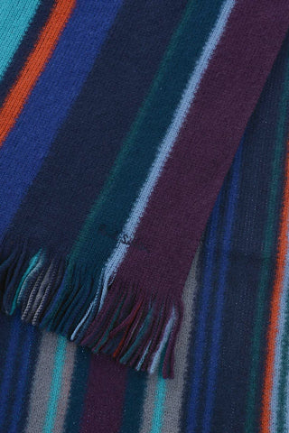 Wool Scarf with Fringes 