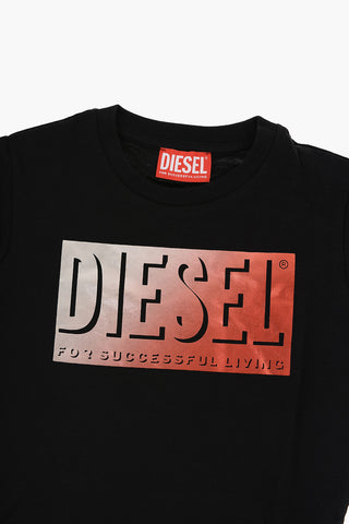 RED TAG Cotton TESL Crew-Neck T-shirt with Gradient Logo