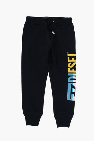 RED TAG Cotton PADON Joggers with Side Logo-Print
