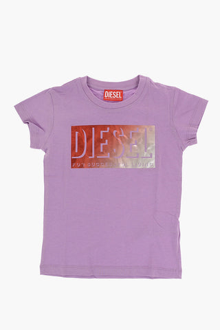RED TAG Cotton TESL Crew-Neck T-shirt with Gradient Logo