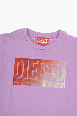 RED TAG Cotton TESL Crew-Neck T-shirt with Gradient Logo