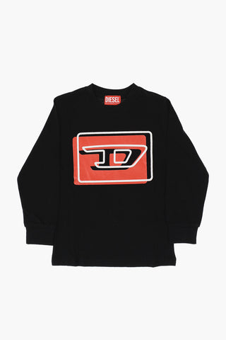 RED TAG Long Sleeve TDASIML Crew-Neck T-shirt with Print
