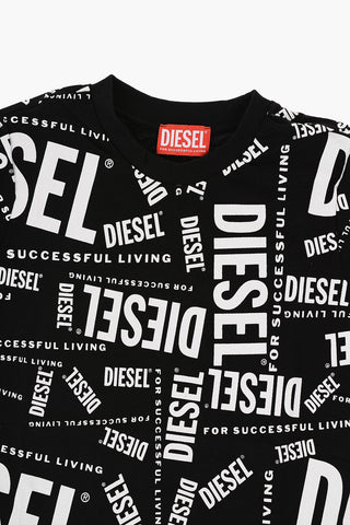 RED TAG All-Over Logo Printed TLOPE Crew-neck T-Shirt