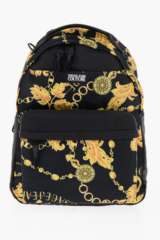 JEANS COUTURE Baroque Printed RANGE ICONIC Backpack with Maxi Pocket