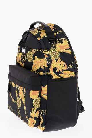 JEANS COUTURE Baroque Printed RANGE ICONIC Backpack with Maxi Pocket