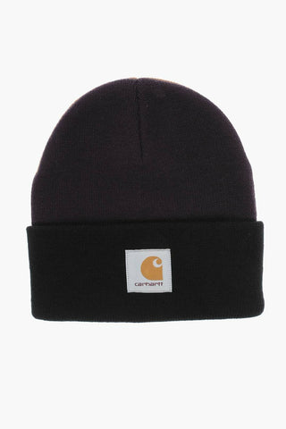 Beanie WATCH Bicolore con Logo a Toppa
