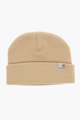 Solid Color WATCH Beanie with Logo Patch