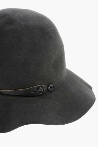 Felt DIGESTIVO Hat With Leather Details