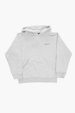 Felpa Hoodie in Cotone con Tasca a Toppa