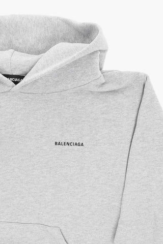 Felpa Hoodie in Cotone con Tasca a Toppa