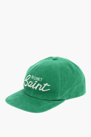 Cappello da Baseball in Velour a Coste