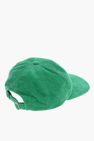 Cappello da Baseball in Velour a Coste