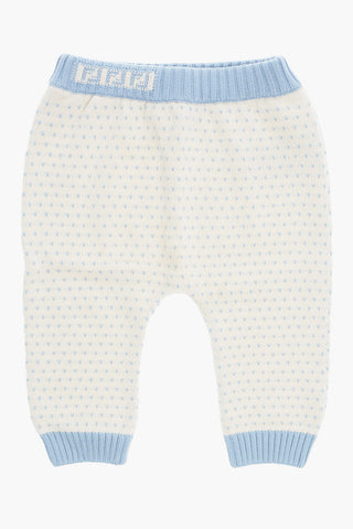 Pantaloni Ricamati con Elastico in Vita