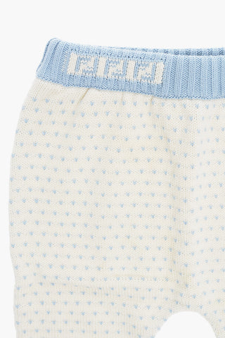 Pantaloni Ricamati con Elastico in Vita