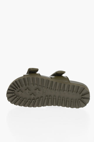 GIA COUTURE PERNILLE TEISBAEK Leather Sandals with Touch Strap Closure