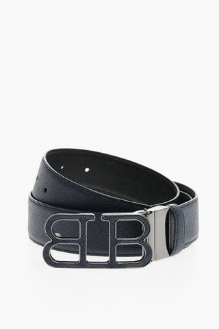 Cintura BRITT Reversibile in Pelle con Fibbia Monogram 35mm