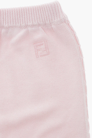 Cotton and Cashmere Pants with Elastic Waistband