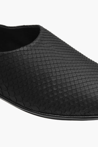 Python Effect Leather Loafers