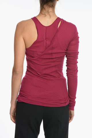Double Layer One-Sleeve Top