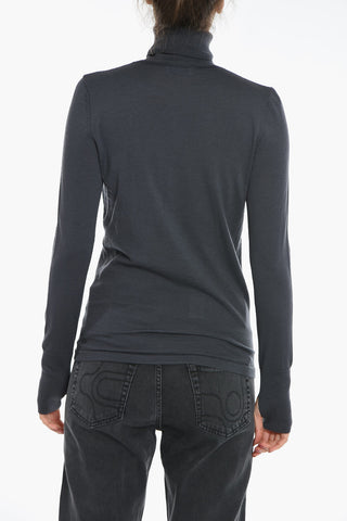 Maglia in Lana Merino a Collo Alto