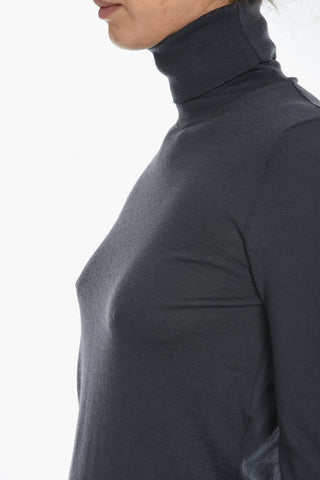 Maglia in Lana Merino a Collo Alto
