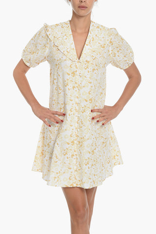 Hemdblusenkleid JYTTA mit Blumenprint und Volants