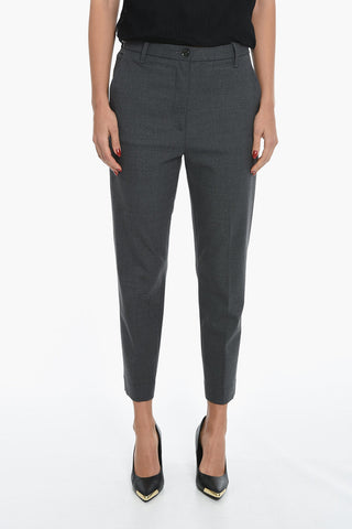 Stretch Wool MATILDA Pants with Belt Loops