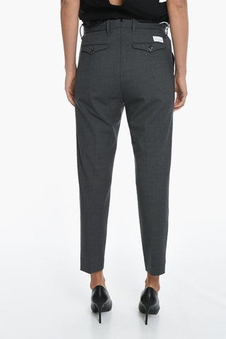Stretch Wool MATILDA Pants with Belt Loops