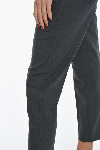 Stretch Wool MATILDA Pants with Belt Loops