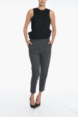 Stretch Wool MATILDA Pants with Belt Loops