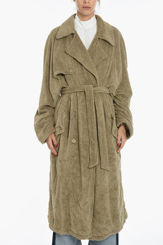EMBLEM Trench Doppiopetto in Spugna di Cotone con Cintura