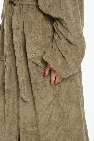 EMBLEM Trench Doppiopetto in Spugna di Cotone con Cintura