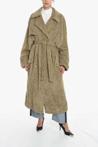 EMBLEM Trench Doppiopetto in Spugna di Cotone con Cintura