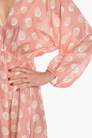 Vestito NEPTUNE LUNE in Seta con Scollo a V