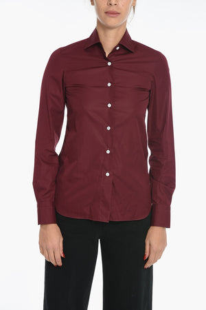 Cotton Poplin Shirt IVANA in Solid Color