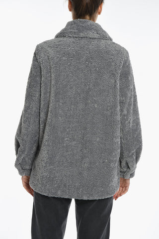 Faux Fur AYLINA Sherpa Jacket with 5-Buttons