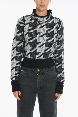 Two Tone EDITH Mock Neck Sweater