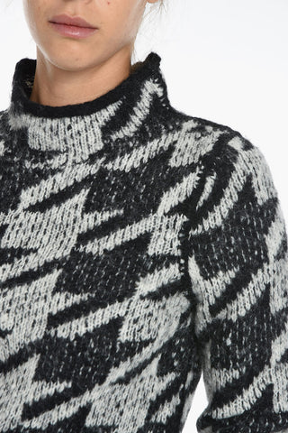 Two Tone EDITH Mock Neck Sweater