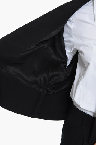 Wool Jacket with Hidden Buttoning
