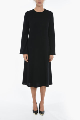 Bell Sleeved Cashmere Blend Dress