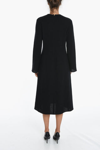 Bell Sleeved Cashmere Blend Dress