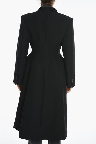 Cappotto Doppiopetto In Lana A Clessidra