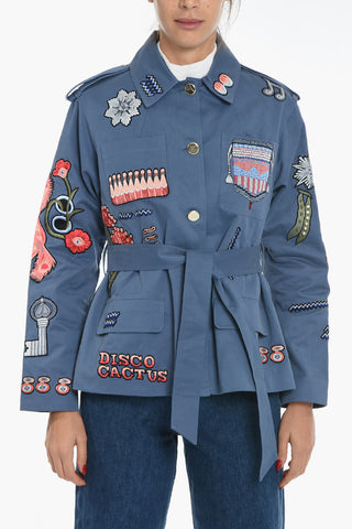 Overshirt Utility SUNDANCE Ricamato con Cintura
