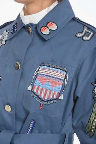 Overshirt Utility SUNDANCE Ricamato con Cintura