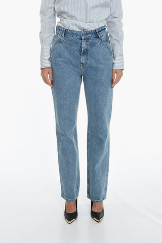High Waisted Loose Fit DESYGZ Jeans 21cm